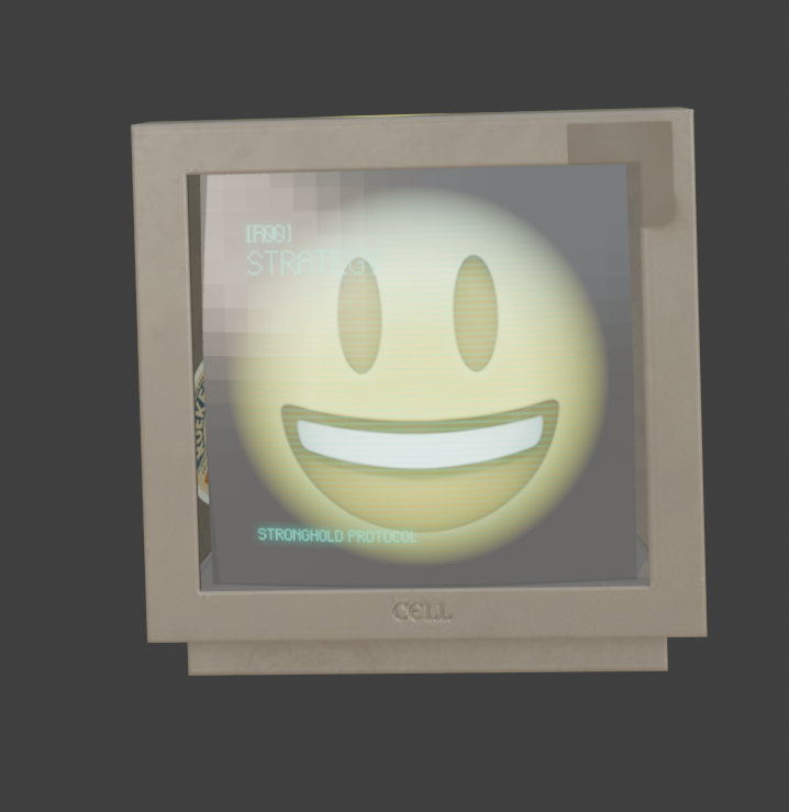 复古显示器 Blender 作品